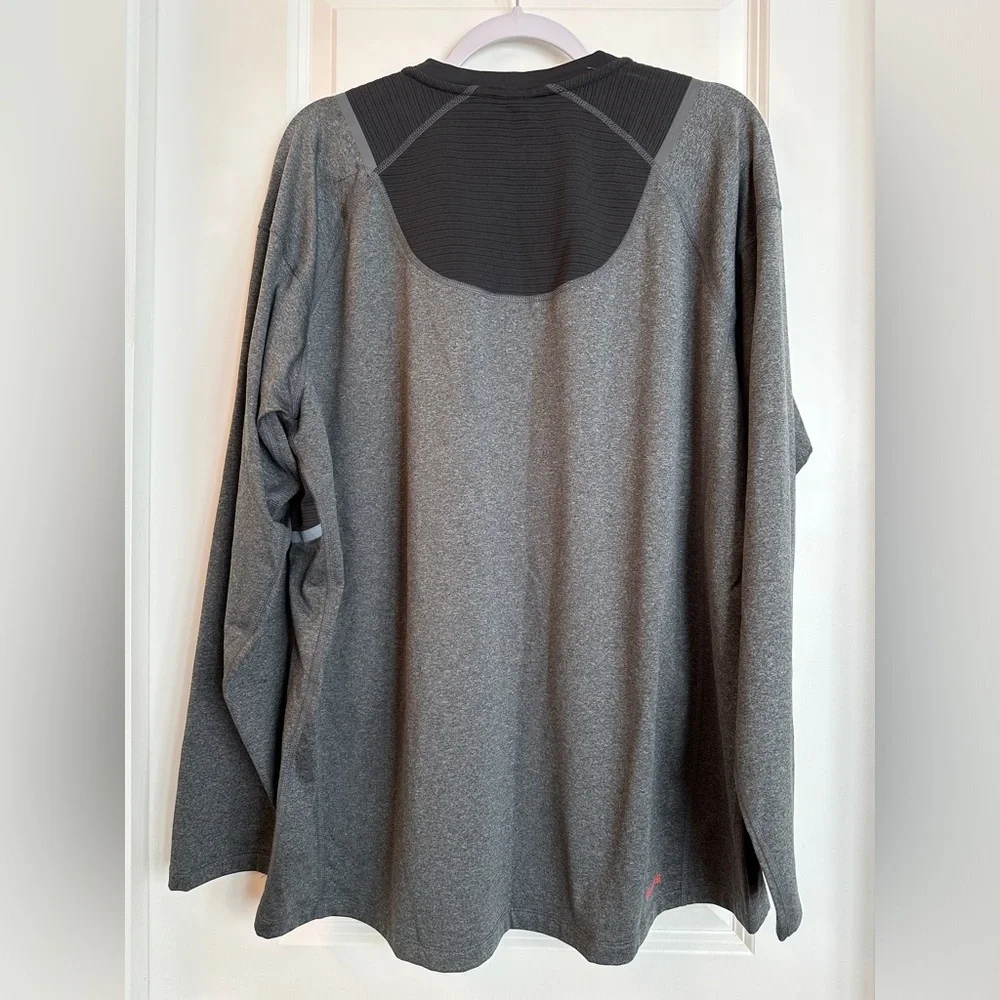 NWT Spyder Men’s Long Sleeve Brushed Crew (grey) - Picture 2 of 3